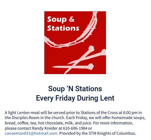 Soup and Stations flyer